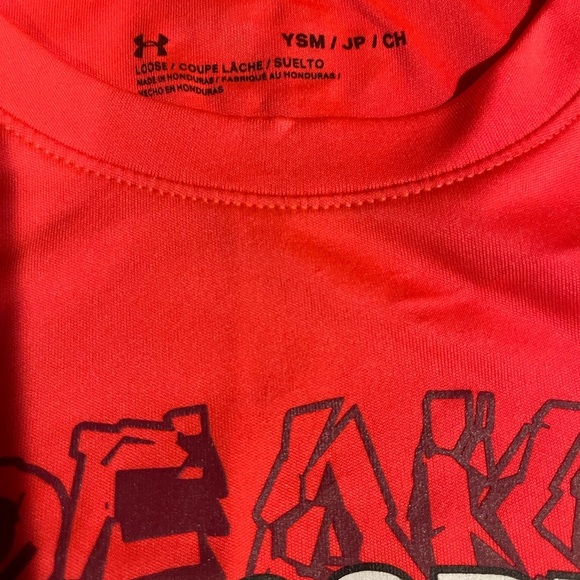 UNDER ARMOUR Boy's Record Breaker T-shirt Youth Small. - Picture 3 of 3